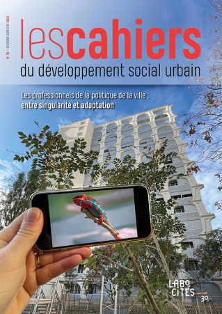 Couverture de Les professionnels de la politique de la ville entre singularité et adaptation