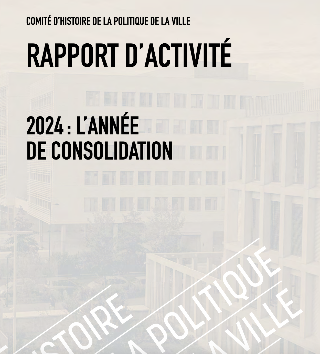Couverture rapport d'activité