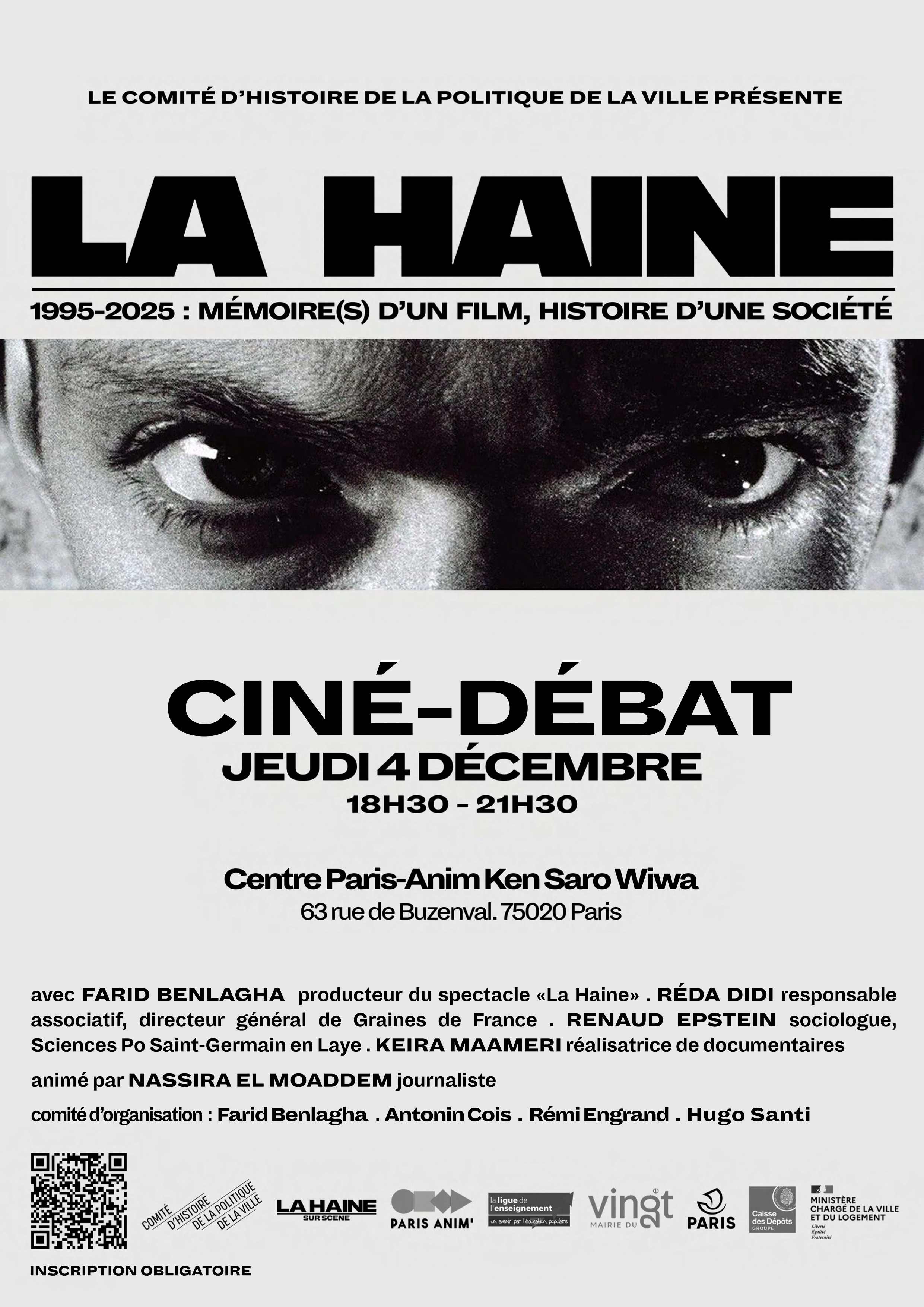 Illustration de 1995 - 2025, La Haine : Mémoire(s) d'un film, histoire d'une société